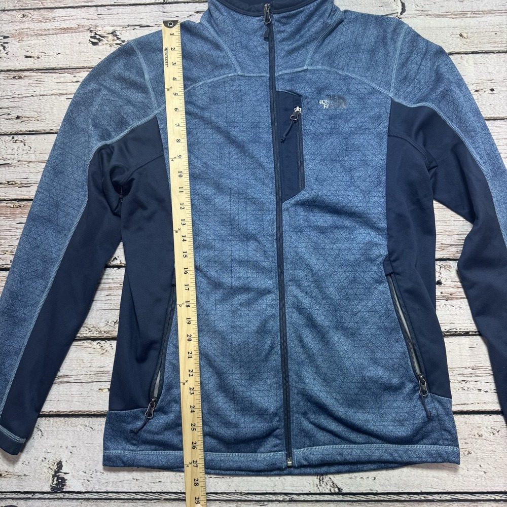 The North Face Canyonlands Full-Zip Lightweight Fleece Jacket Men's Medium Blue - Picture 2 of 7